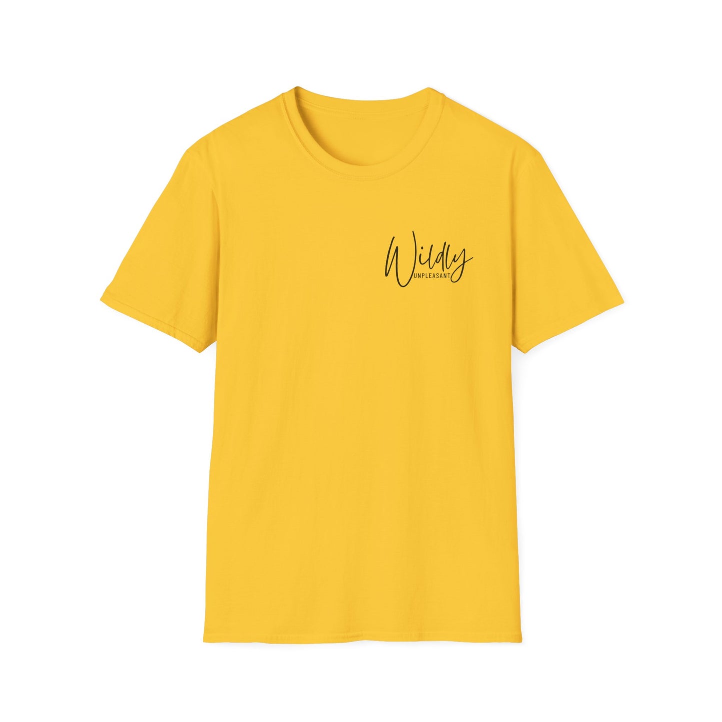 Wildly Unpleasant Script Unisex Jersey Short Sleeve Tee