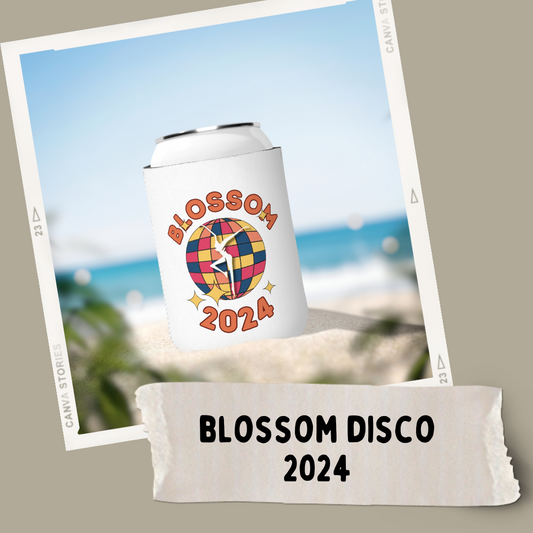 Blossom 2024 Disco Can Koozie | DMB Can Cooler | DMB Gift | Dave Matthews Coolie | Tailgating Gear