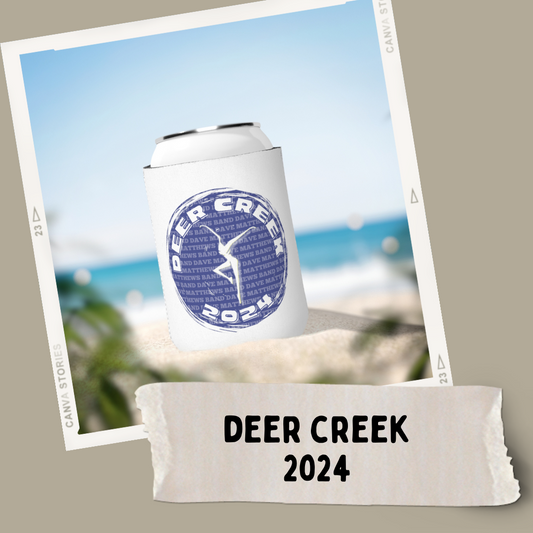 Deer Creek 2024 Swirl Can Koozie | DMB Can Cooler | DMB Gift | Dave Matthews Coolie | Tailgating Gear